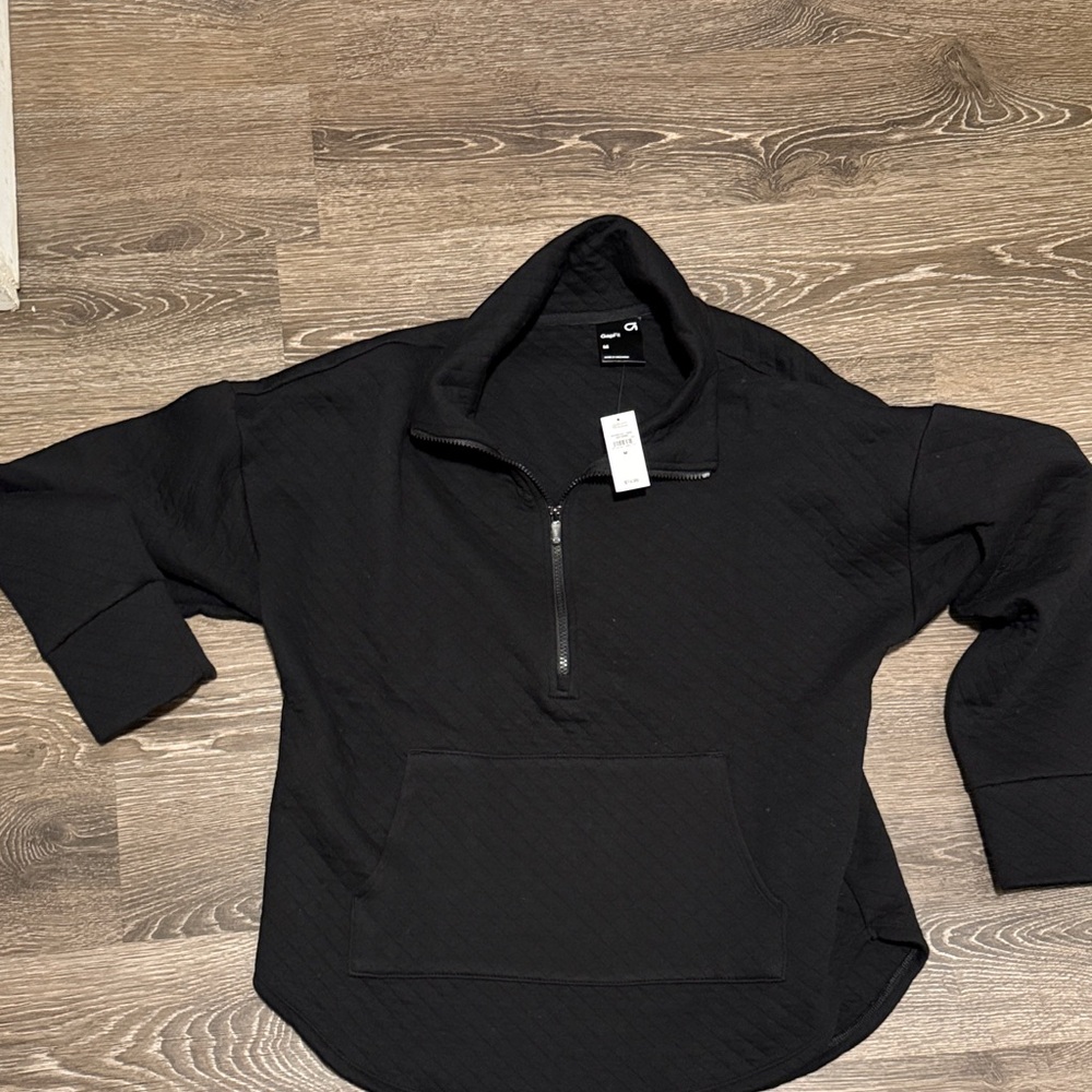 GAP Black Half-Zip Hoodie
